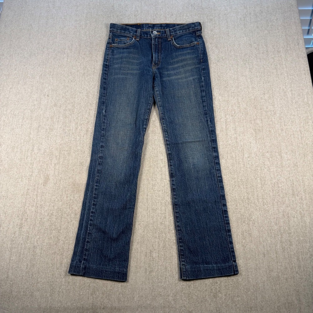 90's Lucky Brand Plain Jane Jeans Women 4/27 Blue Straight Leg American Made VTG